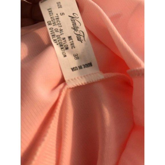 NWT Vanity Fair Long Robe Pink Small Gown USA Tricot All Nylon Vintage Button Up - Picture 5 of 10